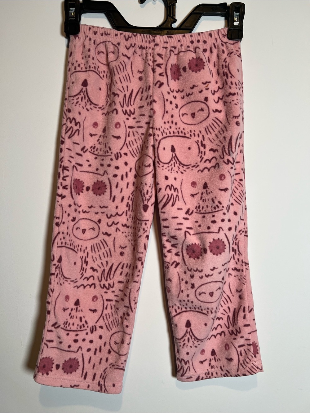 🎉5/$25 Girls' Pink Fleece Pajama Pants - Cozy Pink Owl Print